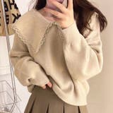 セーラーカラーニットプルオーバー レディース 10代 | Amulet | 詳細画像6 