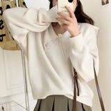 セーラーカラーニットプルオーバー レディース 10代 | Amulet | 詳細画像7 