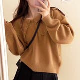 セーラーカラーニットプルオーバー レディース 10代 | Amulet | 詳細画像9 