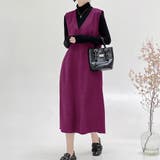 Vネックジャンパースカート 10代 20代 | Amulet | 詳細画像14 