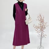 Vネックジャンパースカート 10代 20代 | Amulet | 詳細画像3 