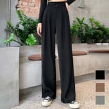 ハイウエストタックワイドパンツ 10代 20代 | Amulet | 詳細画像1