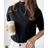 ハイネック半袖ニットトップス レディース 韓国 | Amulet | 詳細画像15 