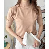 ハイネック半袖ニットトップス レディース 韓国 | Amulet | 詳細画像7 