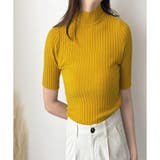 半袖リブニットソー レディース 韓国 | Amulet | 詳細画像3 