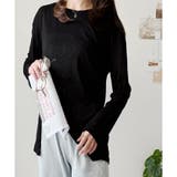 ブラック | オーバーサイズシアートップス レディース トップス | Amulet