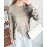 グレー | オーバーサイズシアートップス レディース トップス | Amulet
