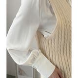 ケーブルニットベスト レディース ニットベスト | Amulet | 詳細画像23 