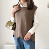 ニットベストトップス レディース ニットベスト | Amulet | 詳細画像10 