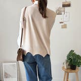 ニットベストトップス レディース ニットベスト | Amulet | 詳細画像15 