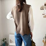 ニットベストトップス レディース ニットベスト | Amulet | 詳細画像21 