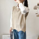 ニットベストトップス レディース ニットベスト | Amulet | 詳細画像4 