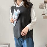 ニットベストトップス レディース ニットベスト | Amulet | 詳細画像7 