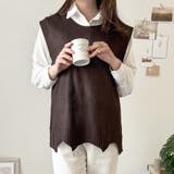 ニットベストトップス レディース ニットベスト | Amulet | 詳細画像8 