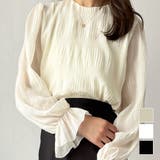 ラウンドネックシアーシフォンブラウス レディース ブラウス | Amulet | 詳細画像1 