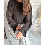 ラウンドネックシアーシフォンブラウス レディース ブラウス | Amulet | 詳細画像12 