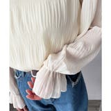 ラウンドネックシアーシフォンブラウス レディース ブラウス | Amulet | 詳細画像20 