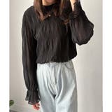 ラウンドネックシアーシフォンブラウス レディース ブラウス | Amulet | 詳細画像4 