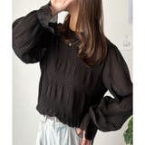 ラウンドネックシアーシフォンブラウス レディース ブラウス | Amulet | 詳細画像8 