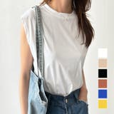 フレンチスリーブカットソー レディース 韓国 | Amulet | 詳細画像1