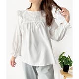 フリル長袖ブラウス レディース 韓国 | Amulet | 詳細画像12