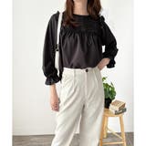 フリル長袖ブラウス レディース 韓国 | Amulet | 詳細画像16