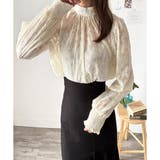 フラワーシャギーブラウス レディース 韓国 | Amulet | 詳細画像15 