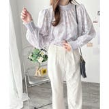 フラワーシャギーブラウス レディース 韓国 | Amulet | 詳細画像2 