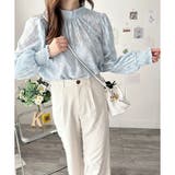 フラワーシャギーブラウス レディース 韓国 | Amulet | 詳細画像4 