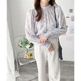 フラワーシャギーブラウス レディース 韓国 | Amulet | 詳細画像6 