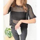 メッシュ編み半袖トップス 夏服 通気性 | Amulet | 詳細画像15