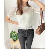 メッシュ編み半袖トップス 夏服 通気性 | Amulet | 詳細画像20