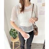 メッシュ編み半袖トップス 夏服 通気性 | Amulet | 詳細画像9