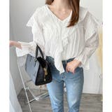 フリルシフォンブラウス レディース 韓国 | Amulet | 詳細画像13 