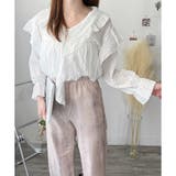 フリルシフォンブラウス レディース 韓国 | Amulet | 詳細画像15 