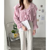 フリルシフォンブラウス レディース 韓国 | Amulet | 詳細画像16 