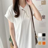 半袖ロングTシャツワンピース 夏トップス 半袖 | Amulet | 詳細画像1