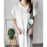 半袖ロングTシャツワンピース 夏トップス 半袖 | Amulet | 詳細画像14