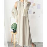 バックデザインノースリーブワンピース 重ね着 夏服 | Amulet | 詳細画像11