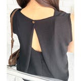 バックデザインノースリーブワンピース 重ね着 夏服 | Amulet | 詳細画像16