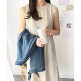 バックデザインノースリーブワンピース 重ね着 夏服 | Amulet | 詳細画像2