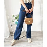 ワイドストレートデニム風パンツ ワイド パンツ | Amulet | 詳細画像2