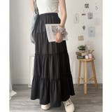 ティアードフレアロングスカート おしゃれ トレンド | Amulet | 詳細画像8 