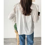 レースライクフリルブラウス ブラウス ギャザー | Amulet | 詳細画像10 