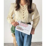 レースライクフリルブラウス ブラウス ギャザー | Amulet | 詳細画像16 