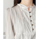 レースライクフリルブラウス ブラウス ギャザー | Amulet | 詳細画像19 