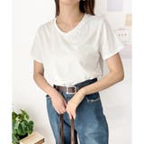 リブタッチVネックトップス リブ 韓国 | Amulet | 詳細画像11