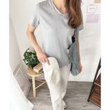 リブタッチVネックトップス リブ 韓国 | Amulet | 詳細画像21