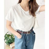 リブタッチVネックトップス リブ 韓国 | Amulet | 詳細画像6