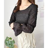 ワッシャータッチボリュームブラウス ブラウス シアー | Amulet | 詳細画像2 